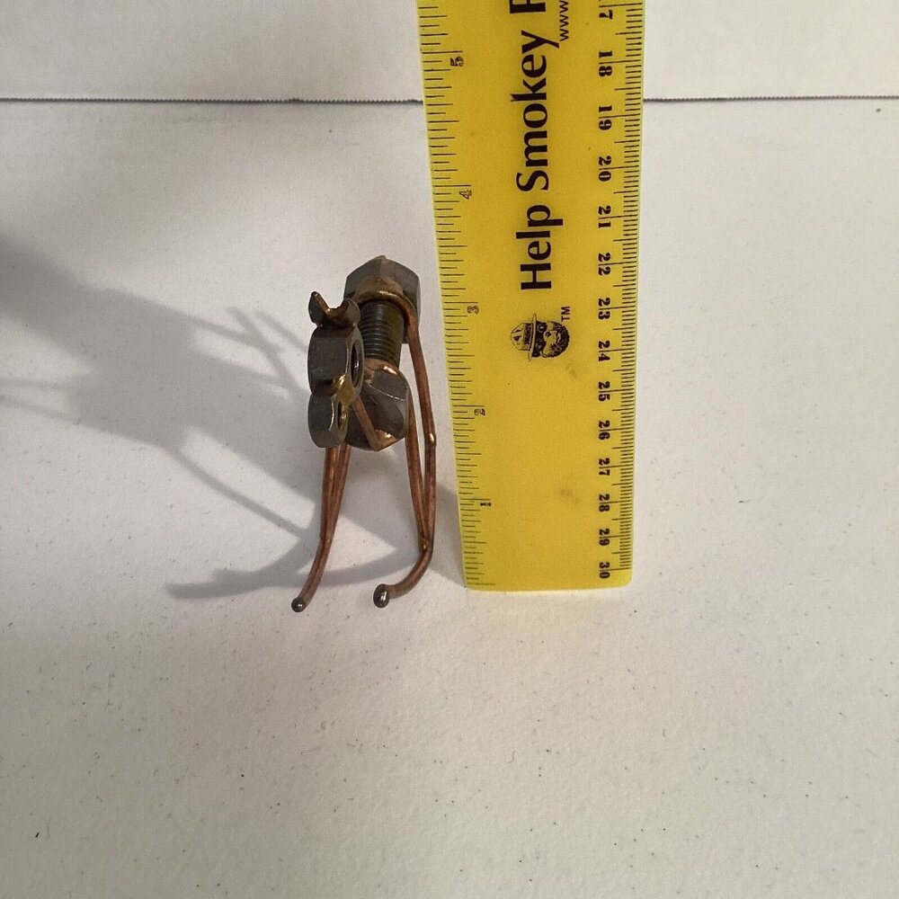 Rocking Horse Handmade Art Metal Figurine - Nut And Bolt - Small 3.5” - Picture 5 of 5